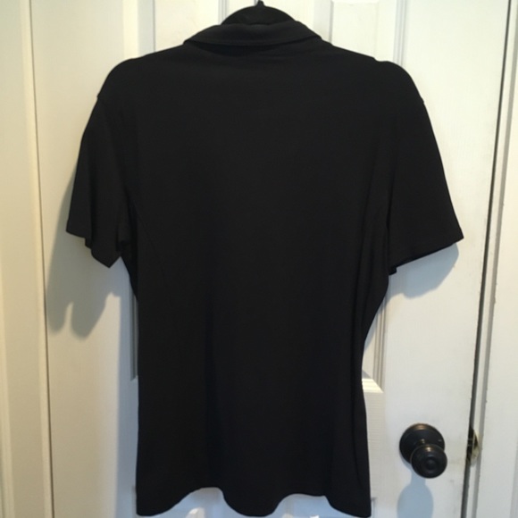 Vintage Vuarnet Zip Neck Fitted Polo Black - Picture 6 of 6